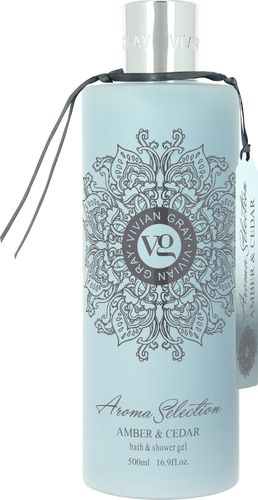 Vivian Gray Aroma Selection Amber & Cedar Suihkugeeli 500 ml