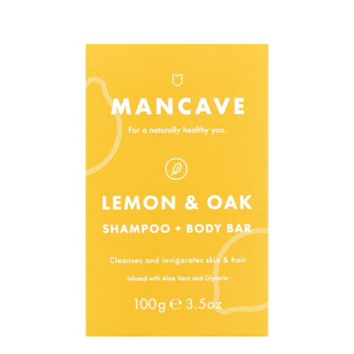 ManCave Vartalon- ja hiusten puhdistuspala Lemon&Oak 100 g